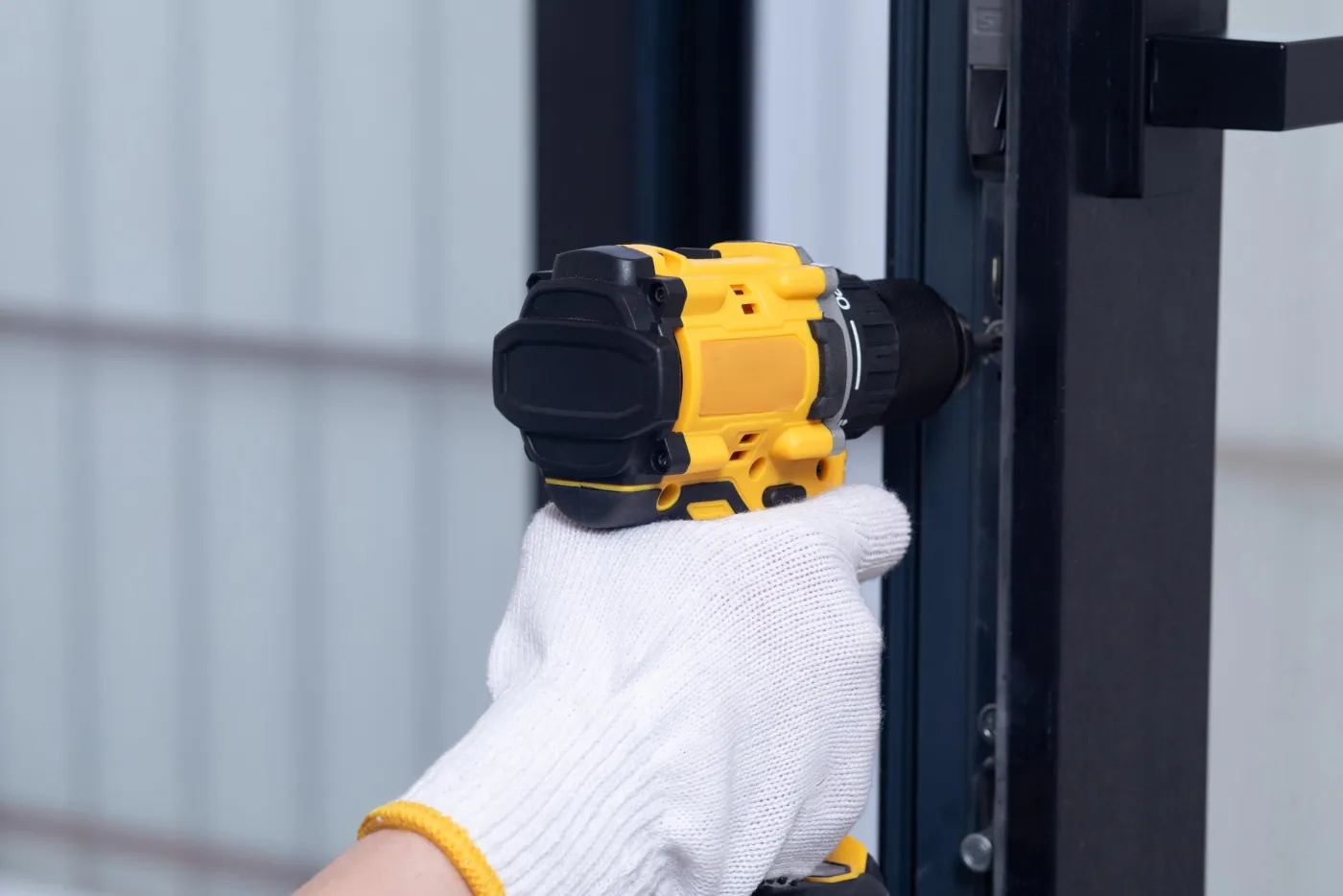 Outillage de chantier lors d'une pose réalisée par notre équipe